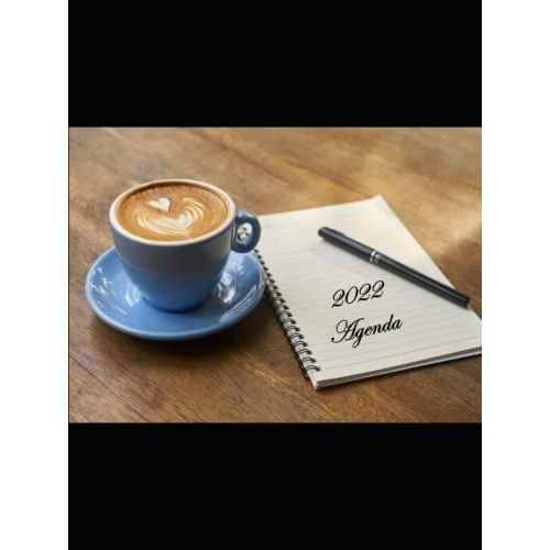 2022 Agenda Planner: Daily & Weekly & Monthly| Brown Coffee Cover | 12 Months Agenda Planner | Area Codes In The Usa | Countries With Capital, ... Schedule Organizer Logbook 8.25" X 11" Large