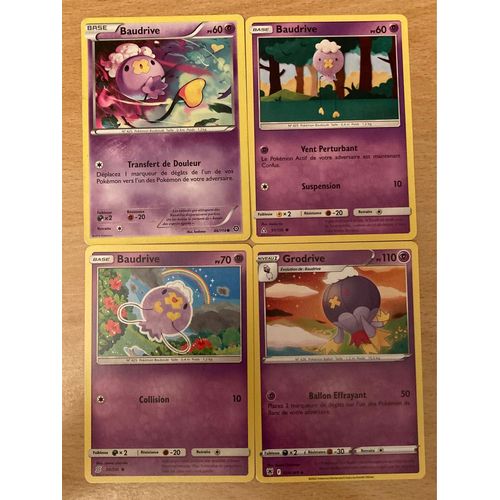 (2770) 3x Baudrive + Grodrive (Pokemon)