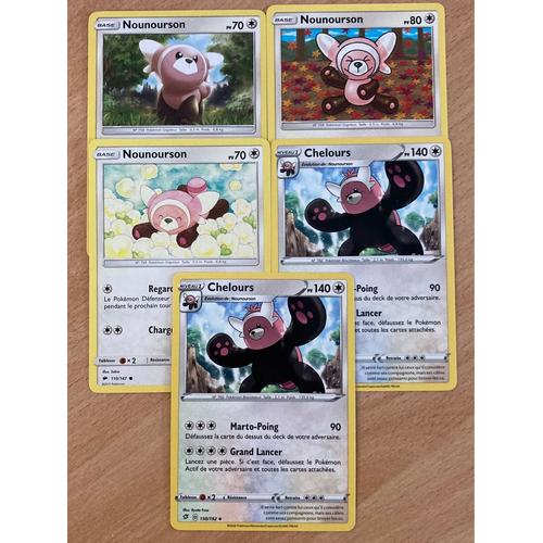 (3063) 3x Nounourson + 2x Chelours (Pokemon)