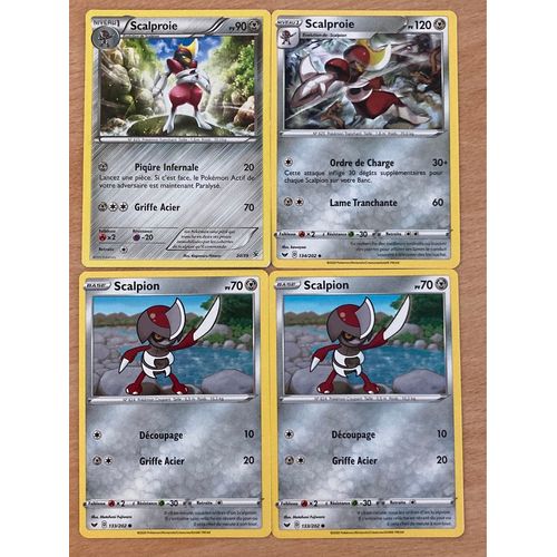 (3298) 2x Scalproie + 2x Scalpion (Pokemon)