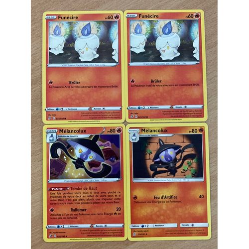 (3308) 2x Funécire + 2x Mélancolux (Pokemon)