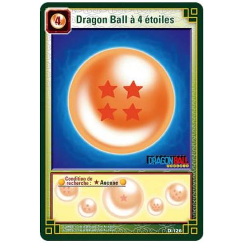 Carte Dragon Ball À 4 Étoiles 126 Jcc Fr Part 1 Cartes À Jouer Et À Collectionner