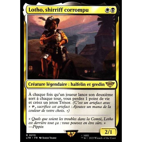 Lotho Shirriff Corrompu - Magic - Le Seigneur Des Anneaux - Chroniques De La Terre Du Milieu - R - 213
