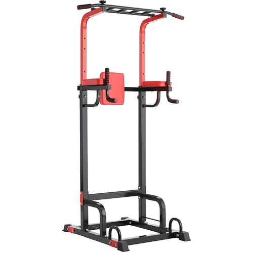 Barre De Traction Ajustable, Power Tower 7 Hauteurs Réglables, Multifonction Station De Traction Dips,Charge 200kg