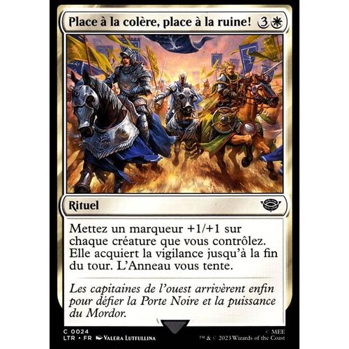Place À La Colère, Place À La Ruine ! - Magic - Le Seigneur Des Anneaux - Chroniques De La Terre Du Milieu - C - 24