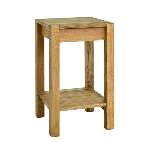 Table D'appoint 35x35x60 Cm En Chêne Huilé - Soala