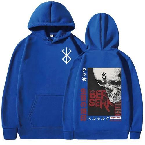 Sweats À Capuche College Graphiques Berserk Guts Pour Hommes,Pulls Respirants Décontractés,Sweat À Capuche,Homme Sans-Abri,Marque De Sacrifice,Zodd