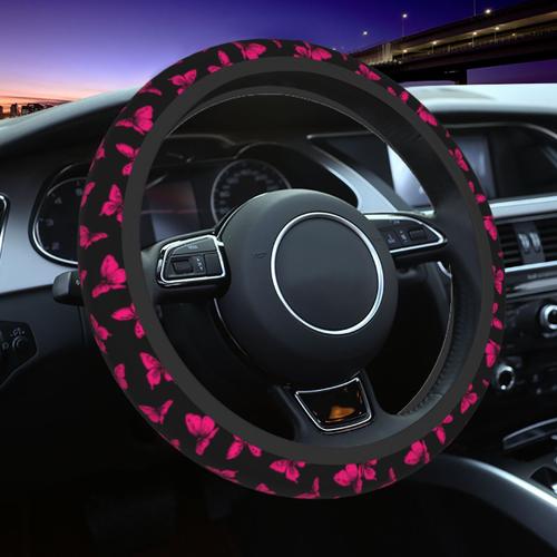compatibles Juste de volant de voiture coordonnante pour femme empreinte de  fleurs accessoires d'intérieur 38cm
