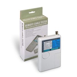 AISENS A142-0313 - Testeur pour câble RJ11/RJ12/RJ45 (USB, coaxial) Gris