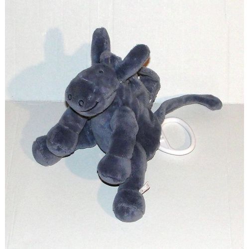 Peluche Ane Paco Musical Berceuse Noukies Bleu Petrole