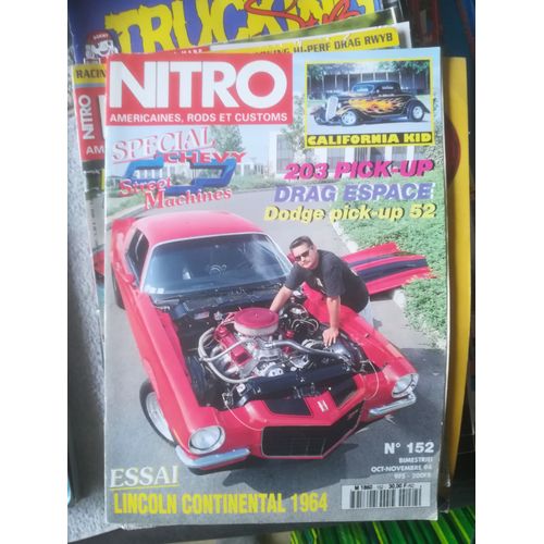 Nitro 152 De 1994 Dodge Pick Up,Lincoln Continental Phaeton,Chevrolet Bel Air Coupe Hardtop,Camaro Pro Street,Z28,Ford 34 Coupe,Peugeot 203 Pick Up,Buick Sedanet Kustom,Espace Pick Up Wheelie