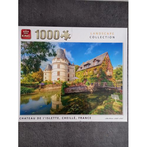 Puzzle King 1000 Pieces Collection Landscape "Chateau Islette Cheille"