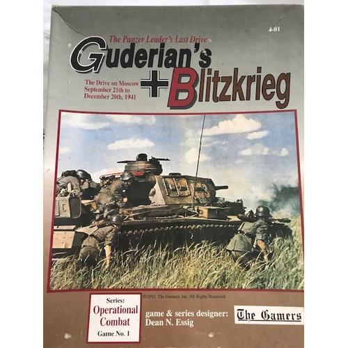 Guderian's Blietzkrieg - Wargame De La Série Operationnal Combat
