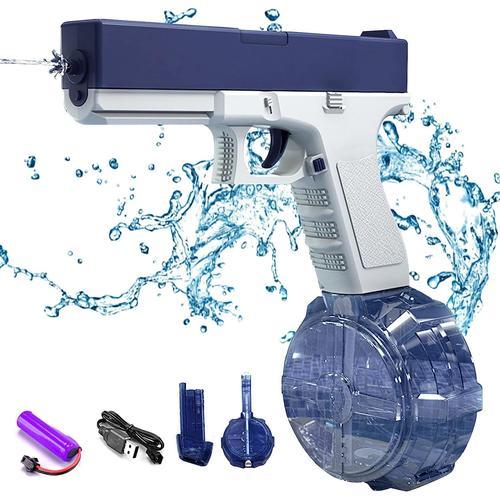 Pistolet A Eau Electrique, Pistolets À Eau Pour Adultes, Pistolets À Eau Pour Enfants, Pistolet À Eau Électrique 434 Cc + 58 Cc Grande Capacité Pulvérisateur D'eau Le Plus Puissant (B)