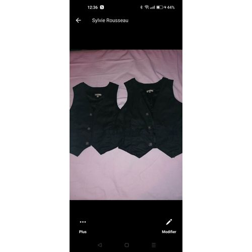 Gilet Noir Pour Garçon ( Gilet De Cérémonie ) 6 Et 8 Ans