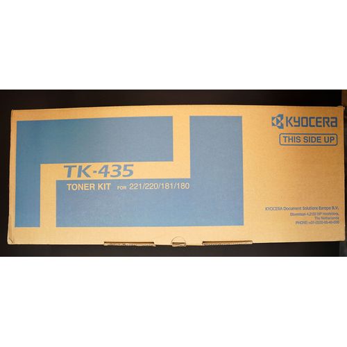 Toner laser Kyocera Noir TK435 pour Kyocera Taskalfa 180, 181, 220 et 221