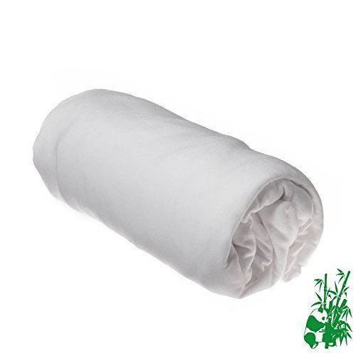 Drap Housse Jersey En Viscose De Bambou, Coloris Blanc, Taille Au Choix