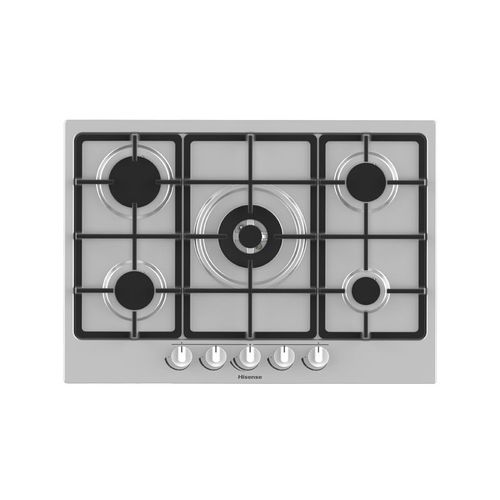 Hisense GM773XF plaque Acier inoxydable Intégré (placement) Gaz 5 zone(s)