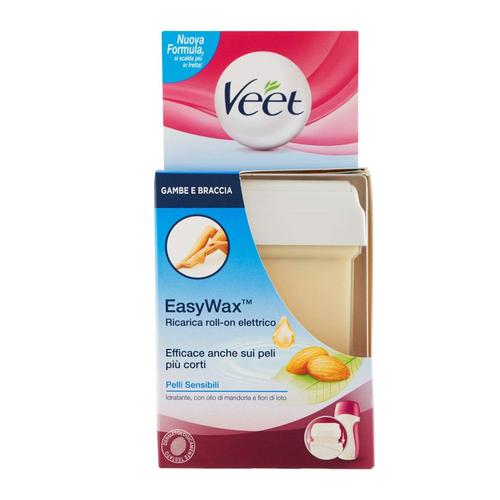 Veet Recharge Easy Wax Jambes Et Bras Roll-On Peaux Sensibles 50 Ml