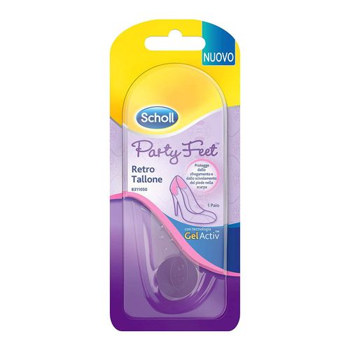 Scholl Pharma Party Feet Gel Talon Rétro Transparent 1 Paire