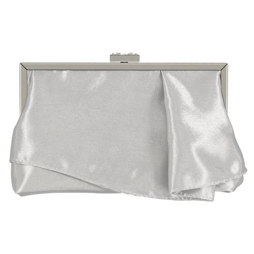 Argent nouveau soie nouilles plissées femmes main tenant sac