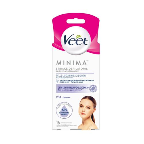 Veet Minima Hypoallergenic Stripes Face 16 Pcs