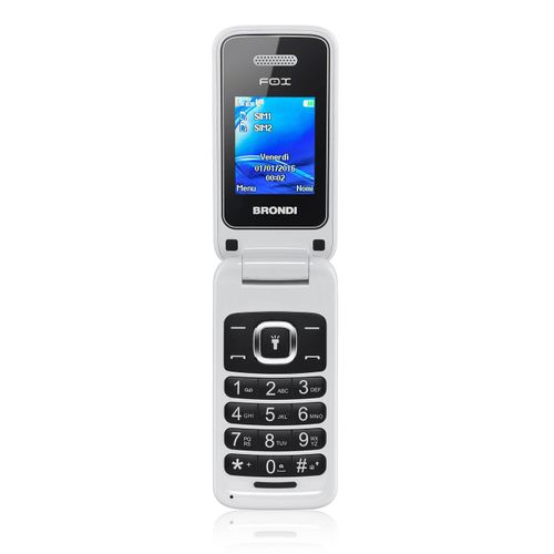 Brondi Fox 4,5 cm (1.77') 74 g Blanc Téléphone numérique