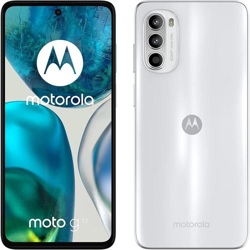 Motorola moto g52 16,8 cm (6.6') Double SIM hybride Android 12 4G USB Type-C 6 Go 128 Go 5000 mAh Blanc