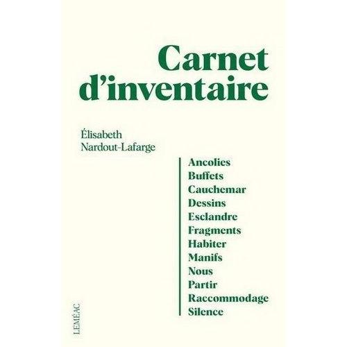 Carnet D'inventaire