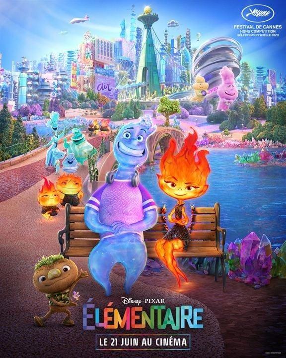 Élémentaire / Disney, Pixar - Affiche Originale De Cinéma - Format