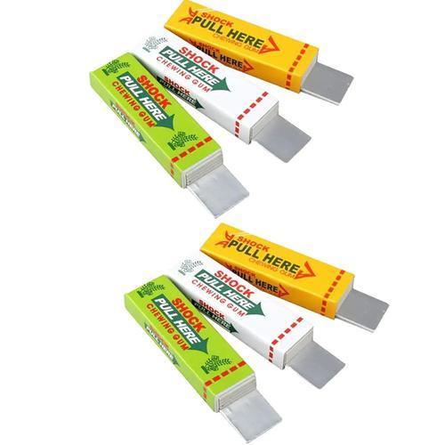 Choc électrique Blague Chewing Gum Shocking Toy Gift Gadget Prank Trick Gag  Funny Foolfts Day Gift For Halloween (6pc)