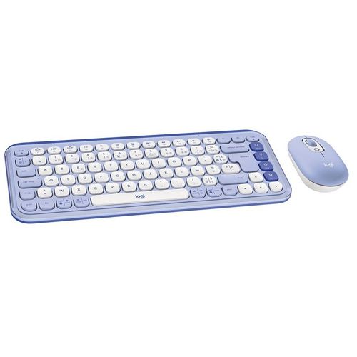 Ensemble clavier et souris sans fil Logitech Pop Icon Combo Bluetooth Lilas