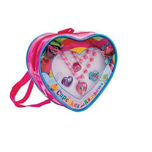 Joy Toy - 65140 - Jeu De Bijoux Trolls En Sac Dos En Forme De Coeur