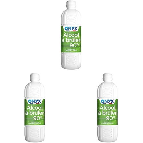 Alcool A Brûler 90°-Allumer,Degraisser,Detacher,Nettoyer-Produit Nettoyant Multi-Surfaces-Fabrication Française-1L(Lot De 3)