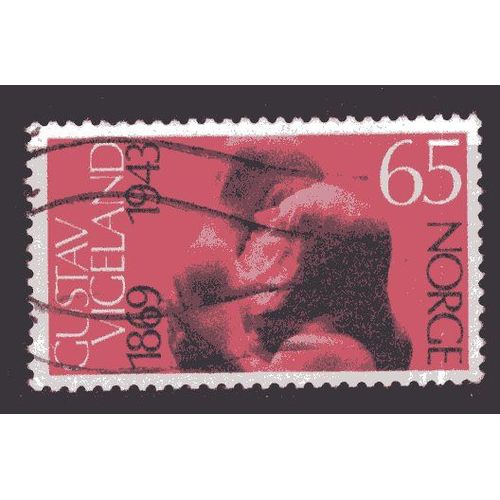 Norvege 1969 Le Sculpteur Gustave Vigeland Oblitere