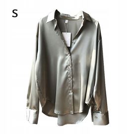 Chemise Longue Ample En Satin Pour Femme
