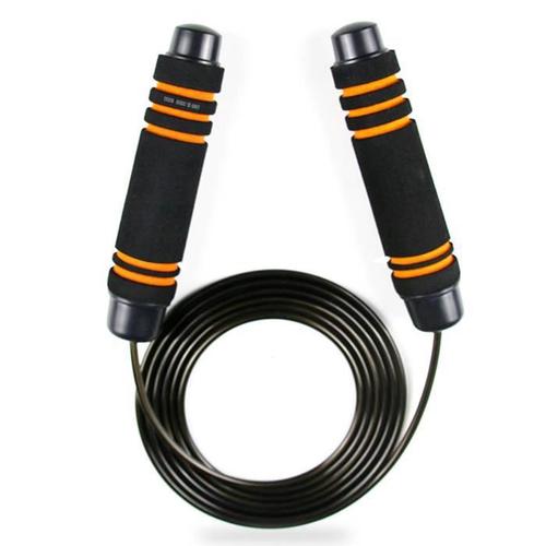 Corde à Sauter 3M - Grande Vitesse - Câble Acier Ajustable - Noir et