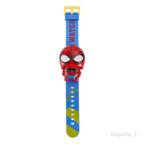 Esquirla Montre De Bande Dessinée 3d Mignonne Horloge Enfants Bébé Enfant Montres-Bracelet Homme Araignée