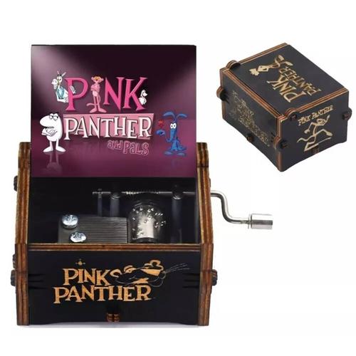 La Panthere Rose Boite A Musique  Manivelle Vintage Machine Musicale Antique Melodie Pink Panther Décoration Vintage