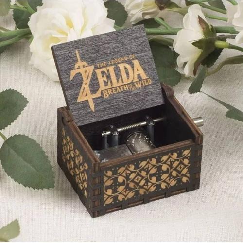 Zelda Boite A Musique Noire A Manivelle Vintage Melodie Jeux Video Décoration Musicale Link