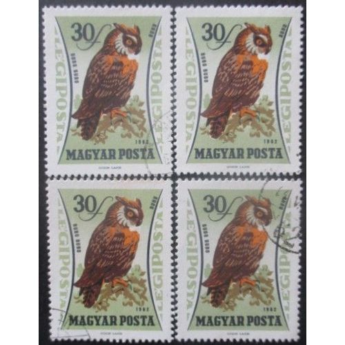 Hongrie Poste Aérienne N°250 X 4 Oblitéré
