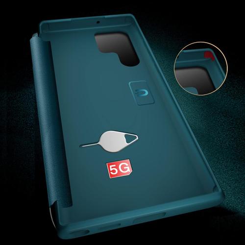 Étui magnétique pour Samsung Galaxy S23 Ultra, étui anti-regard double face  en verre trempé Flip Shell 360 Protection complète du corps Téléphone  portable