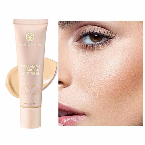 Fond De Teint Pour Maquillage, Couverture Complète, Imperméable, Non Gras, Mat, Pour Peaux Grasses, Texture Mate, 30ml 