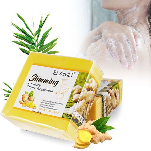 Savon Au Gingembre Fait À La Main, Élimination De L'acné, Points Noirs, Peau Lisse, Resserrement Des Pores, Nettoyage En Profondeur, Blanchissant, Hydratant 