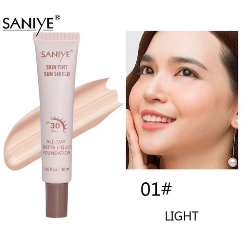 Base De Maquillage Longue Durée, Crème Éclaircissante Et Imperméable, 1 Pièce, Fond De Teint Liquide, Tslm1 