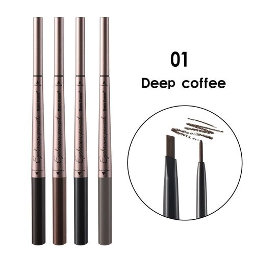 Crayon À Sourcils À Double Tête, Sexy, Marron, Marron, Waterproof, Musique, Fleur 
