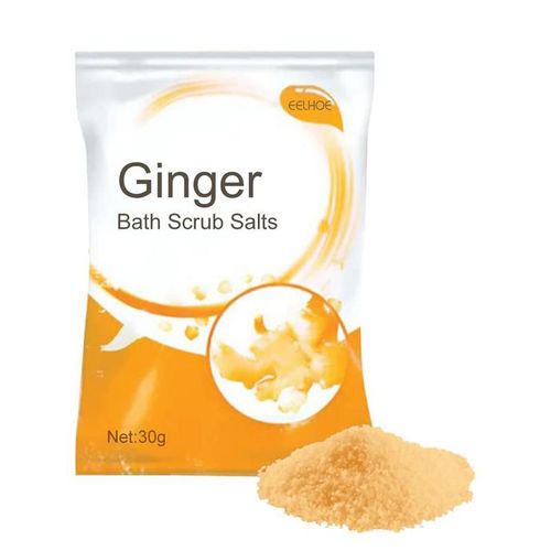 Bain De Gingembre, Gommage Au Sel, Exfoliant Pour Le Corps, Doux, Non Irritant, Pour Les Pieds 