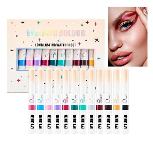 Eyeliner Liquide Coloré, 12 Couleurs, Gel À Haute Pigmentation, Imperméable Et Durable, Professionnel, Couleurs Vives 