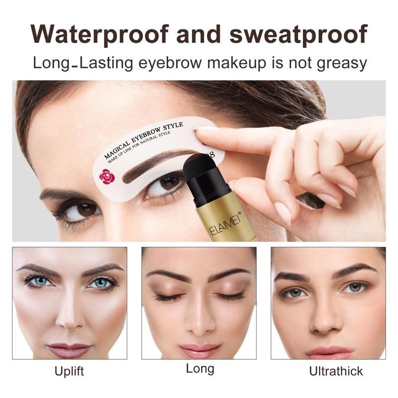 Kit De Mise En Forme Des Sourcils, Tampon Poudre  Sourcils,... - 4