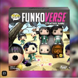 Funkoverse Strategy Game 4-Pack Squid Game Pop! With Gold Chase